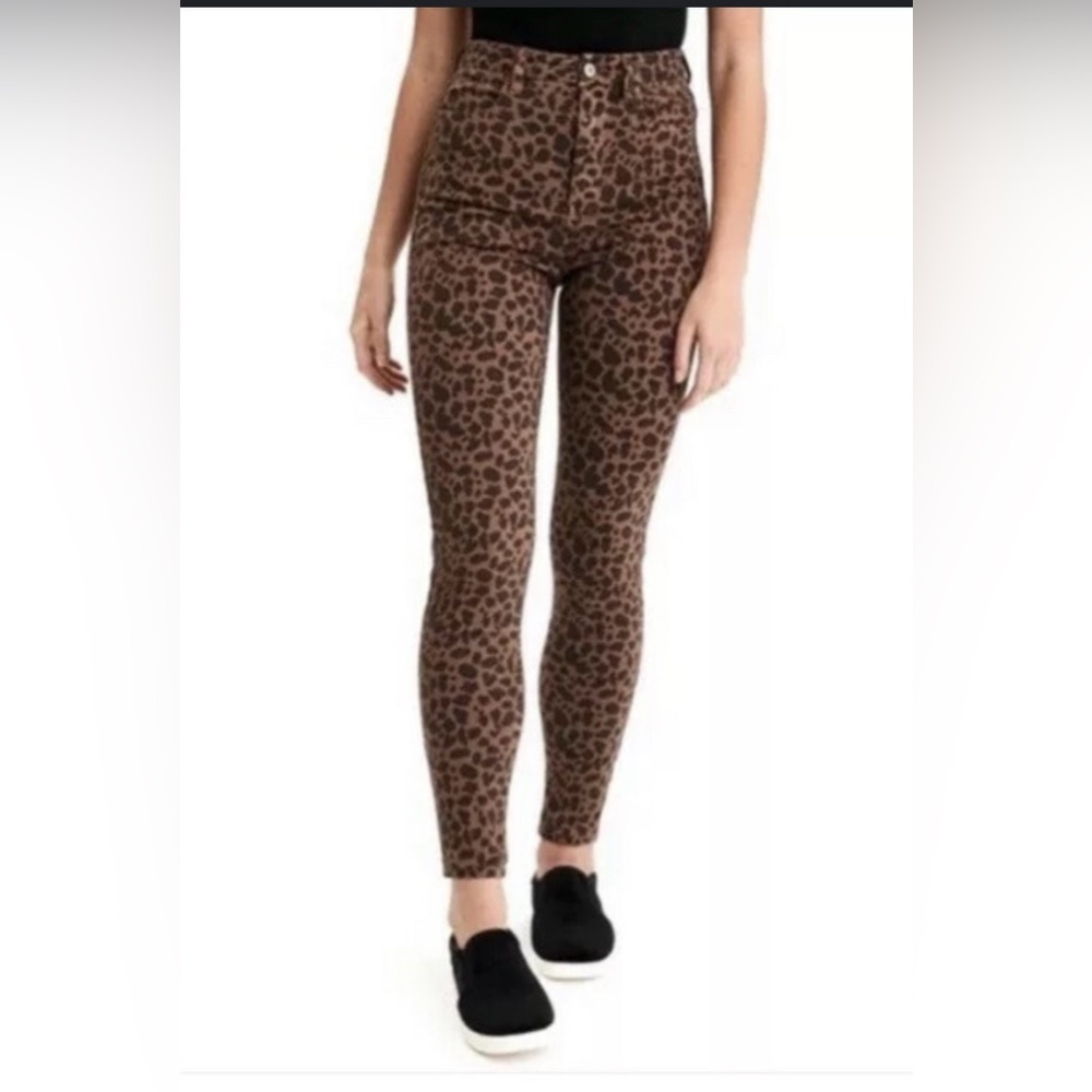 NWT American Eagle  Women’s SUPER HIGH-RISE JEGGING Leopard Print Pants Size 6R